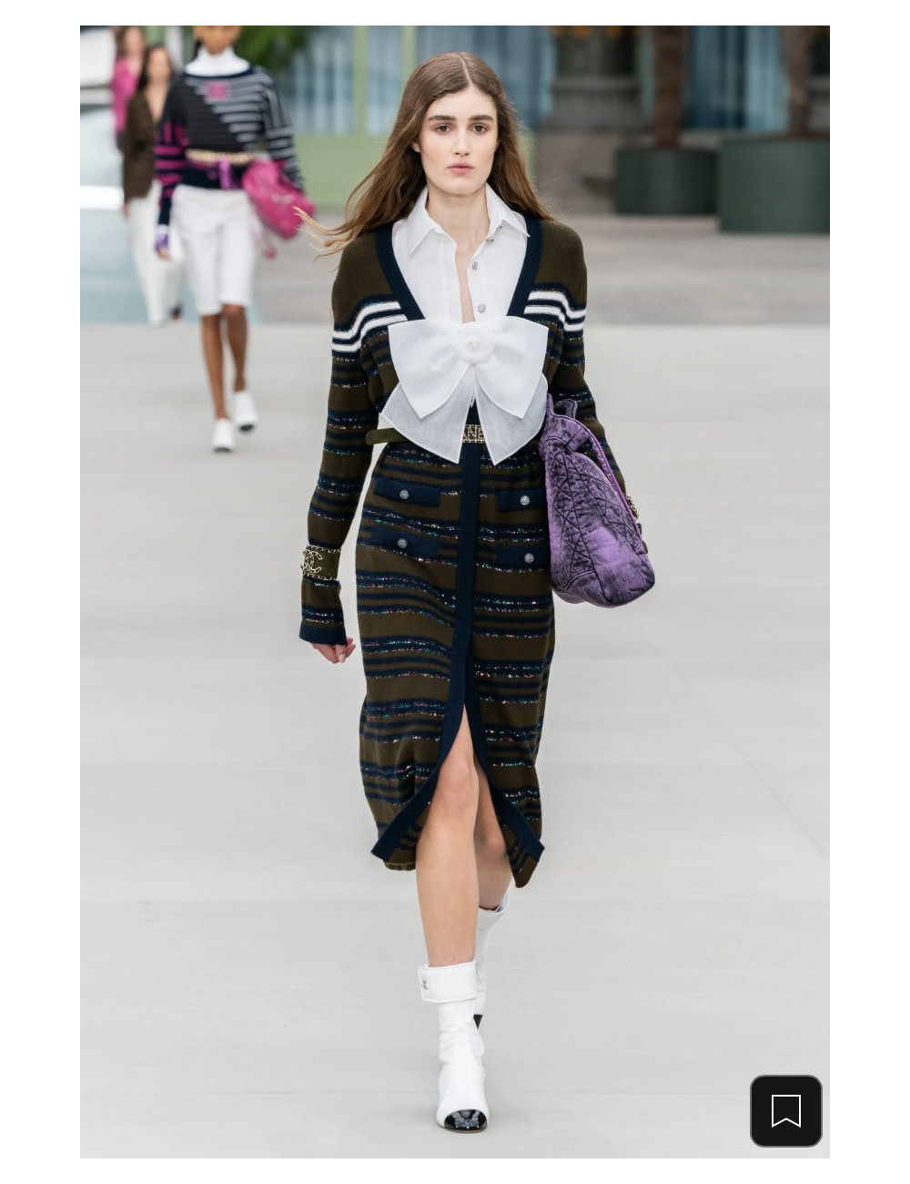 Long cardigan CHANEL Métiers d'art Paris-NY