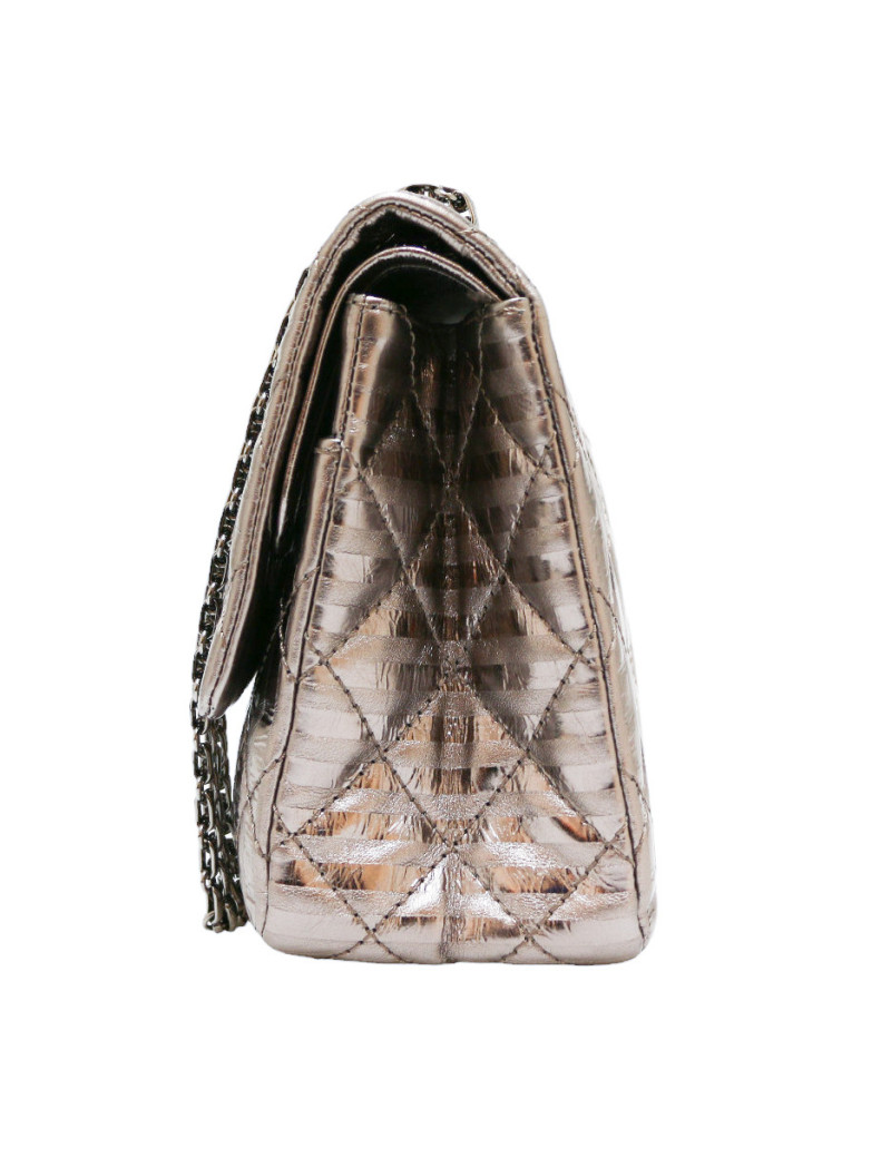 CHANEL silver 2.55 bag