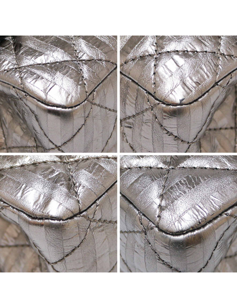 CHANEL silver 2.55 bag