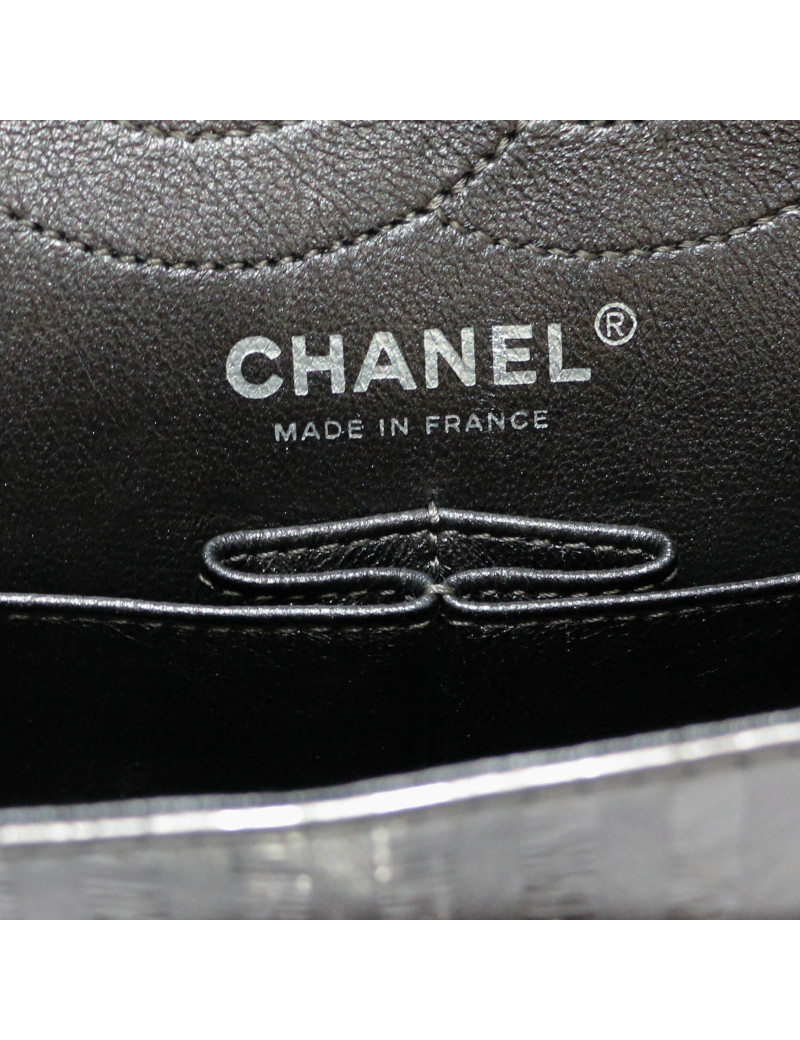 CHANEL silver 2.55 bag