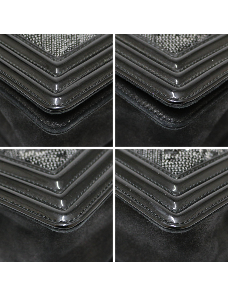 Sac Boy CHANEL sequins noirs