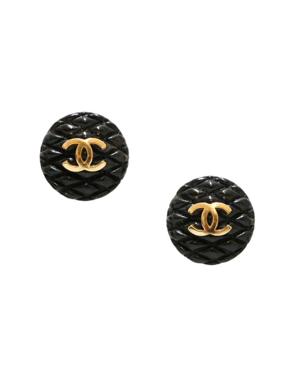 Clips vintage CC CHANEL ronds