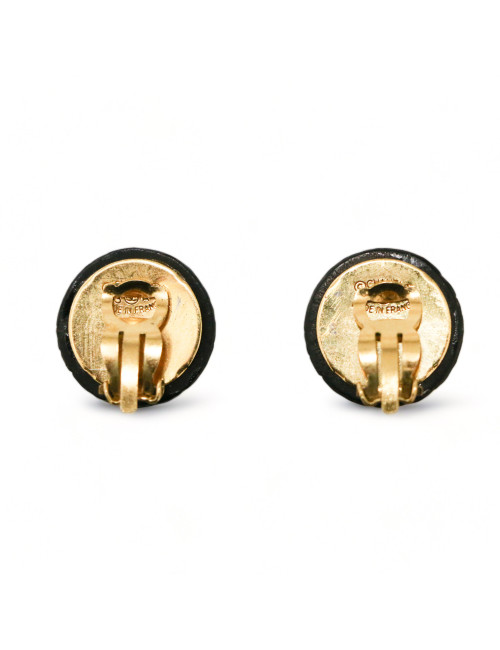 Clips vintage CC CHANEL ronds