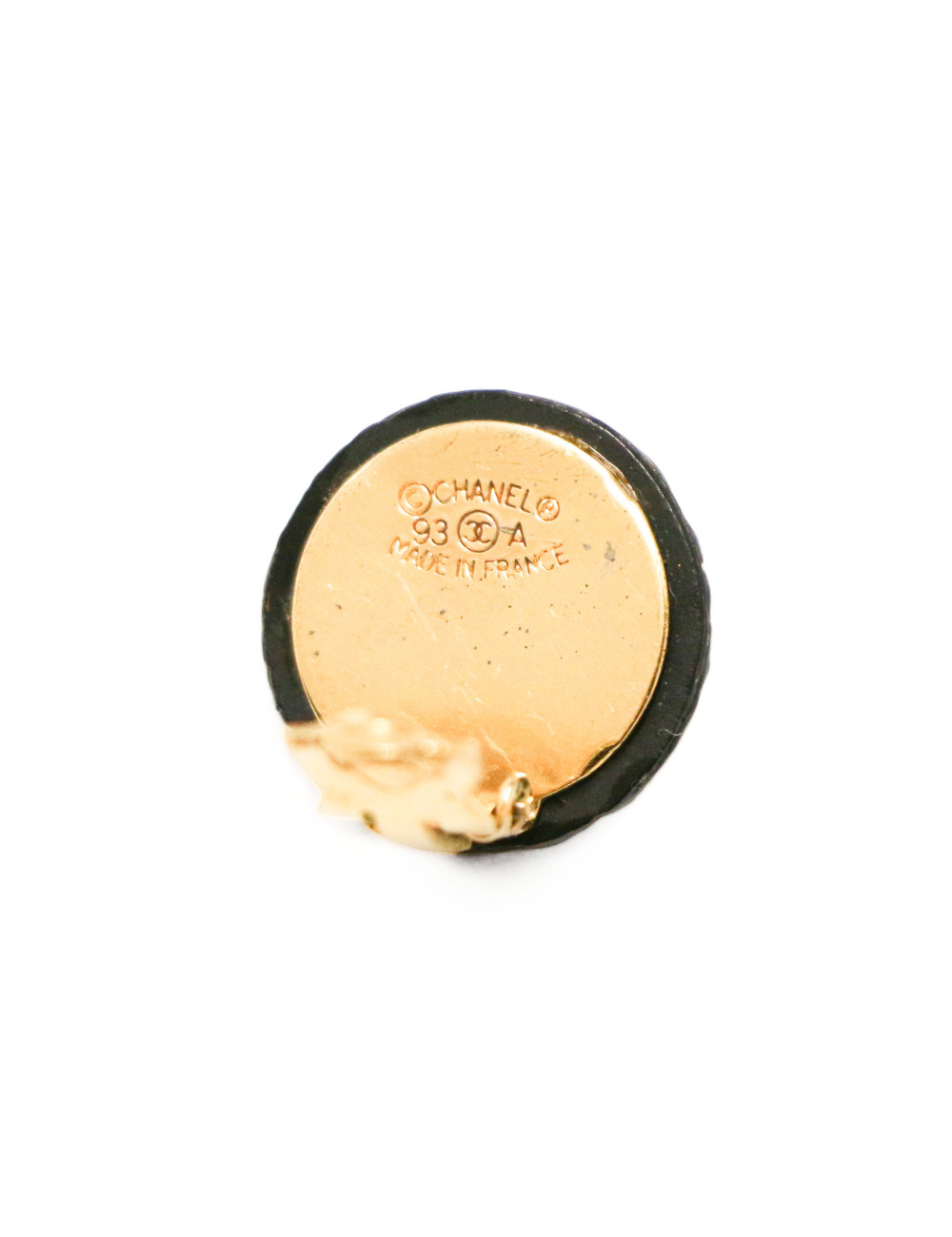 Clips vintage CC CHANEL ronds