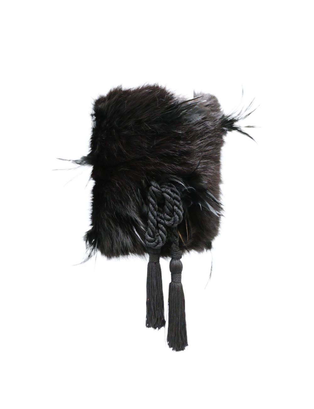 Manchon fourrure noir