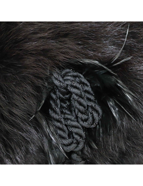 Manchon fourrure noir