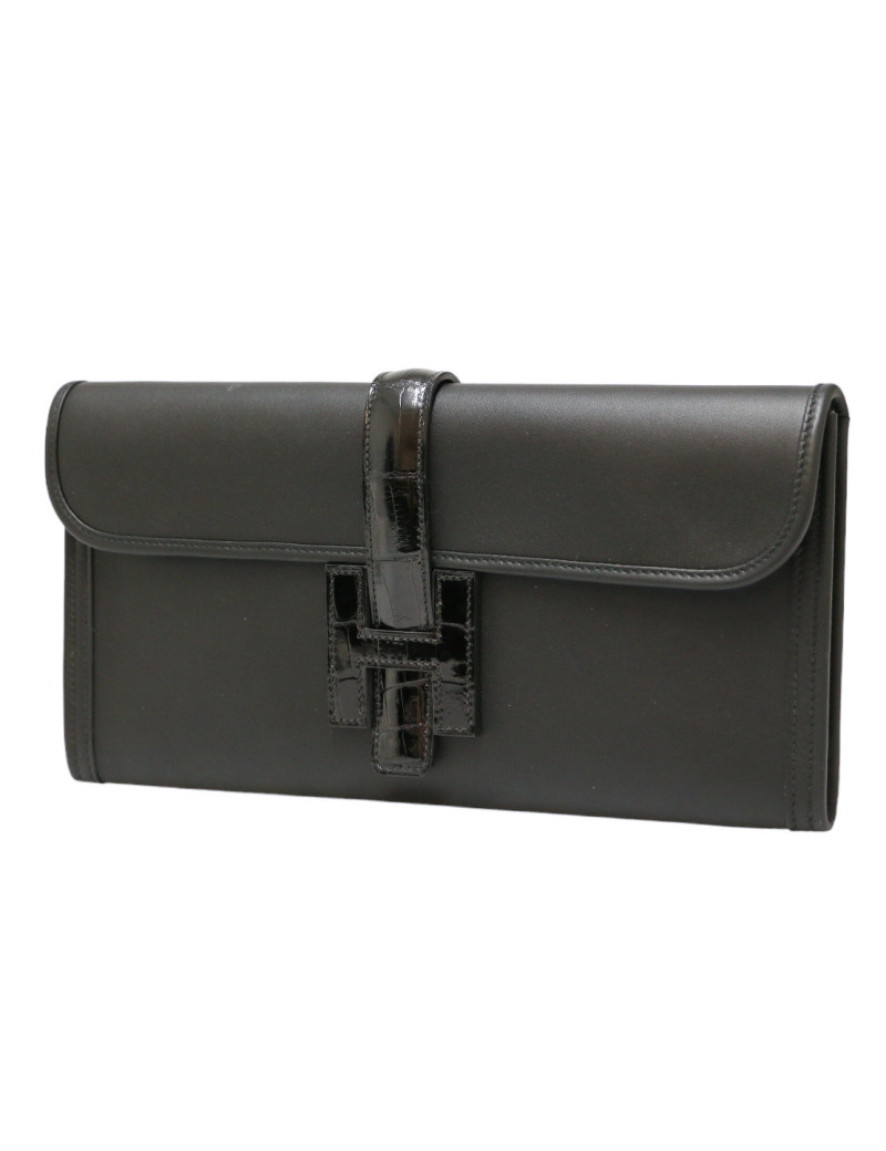 Pochette Jige HERMES swift et alligator