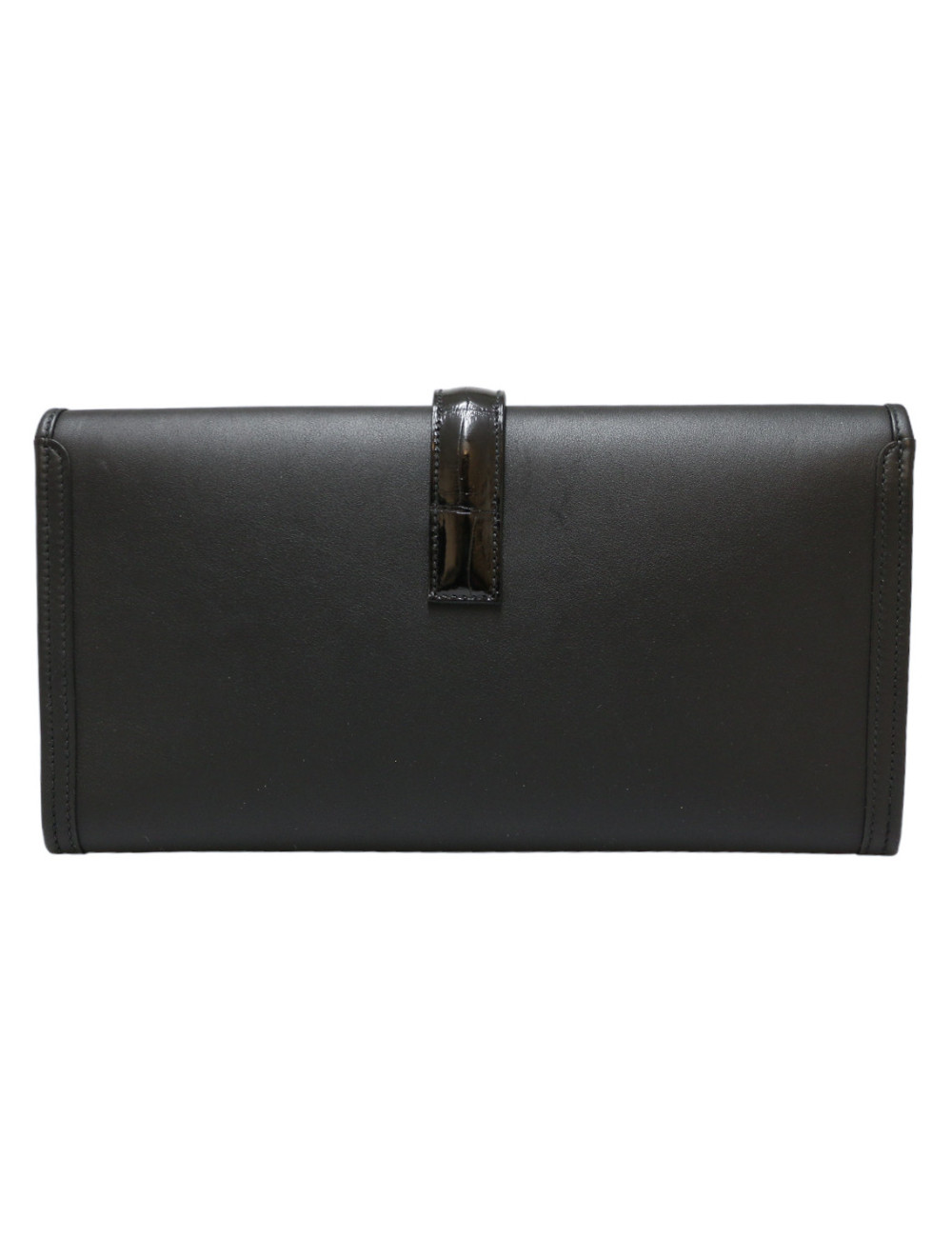 HERMES Jige clutch swift leather and alligator