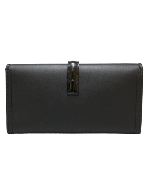 HERMES Jige clutch swift leather and alligator