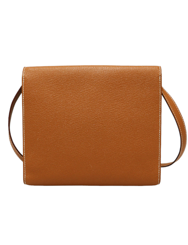 Mini Clutch Clic 16 HERMES Gold Grained Leather