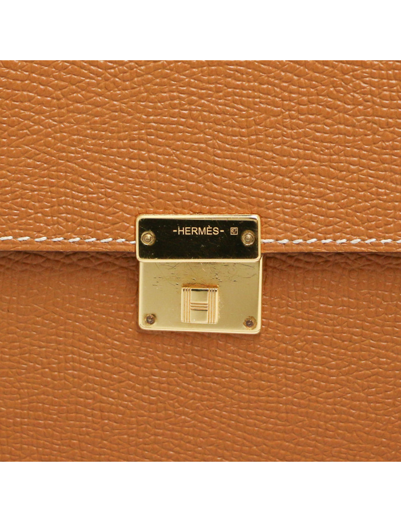 Mini Clutch Clic 16 HERMES Gold Grained Leather