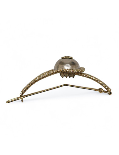 Barette CHANEL or pâle 2