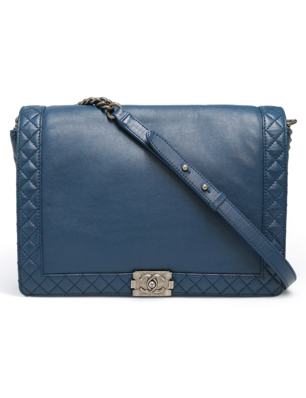 CHANEL blue Boy bag