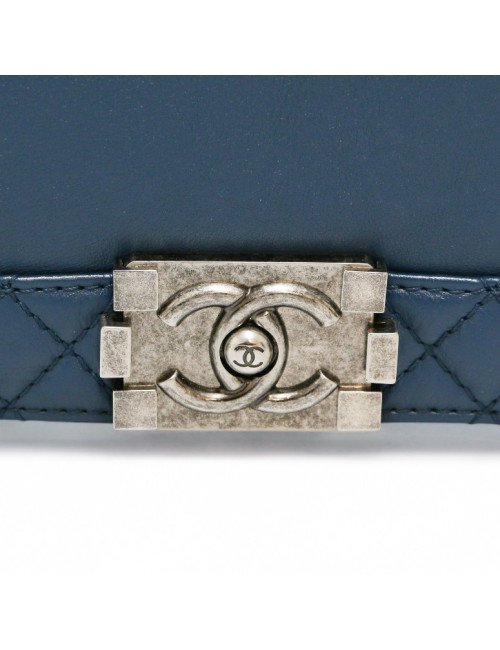CHANEL blue Boy bag