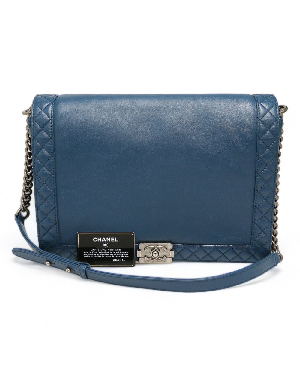 CHANEL blue Boy bag