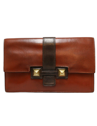 Pochette Clou HERMES bicolore 1974 2