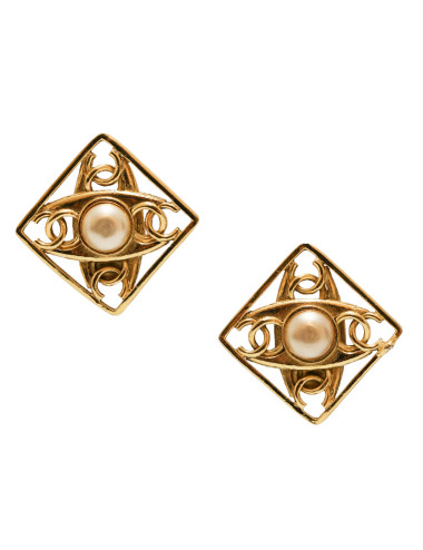 Clips carrés CHANEL vintage
