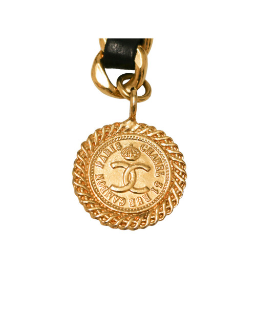 Ceinture vintage T95 CHANEL double rangs