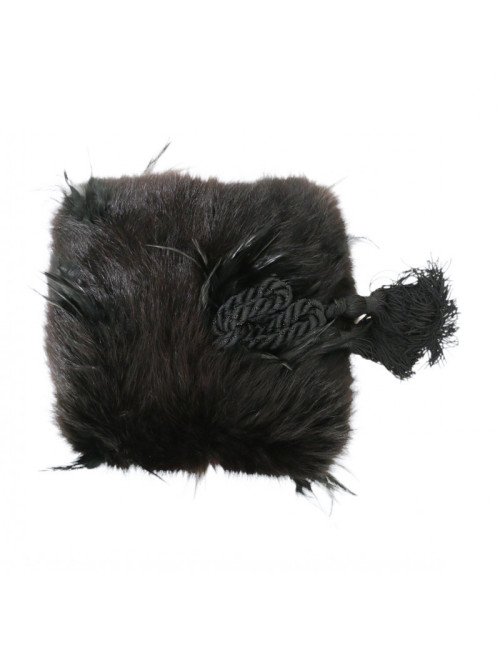Manchon fourrure noir