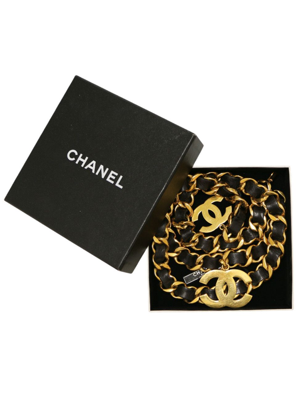 Ceinture double rangs CHANEL gros CC