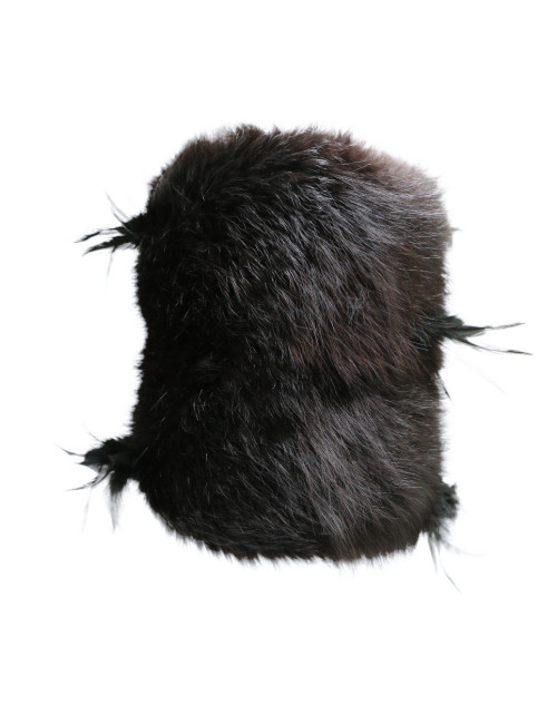 Manchon fourrure noir