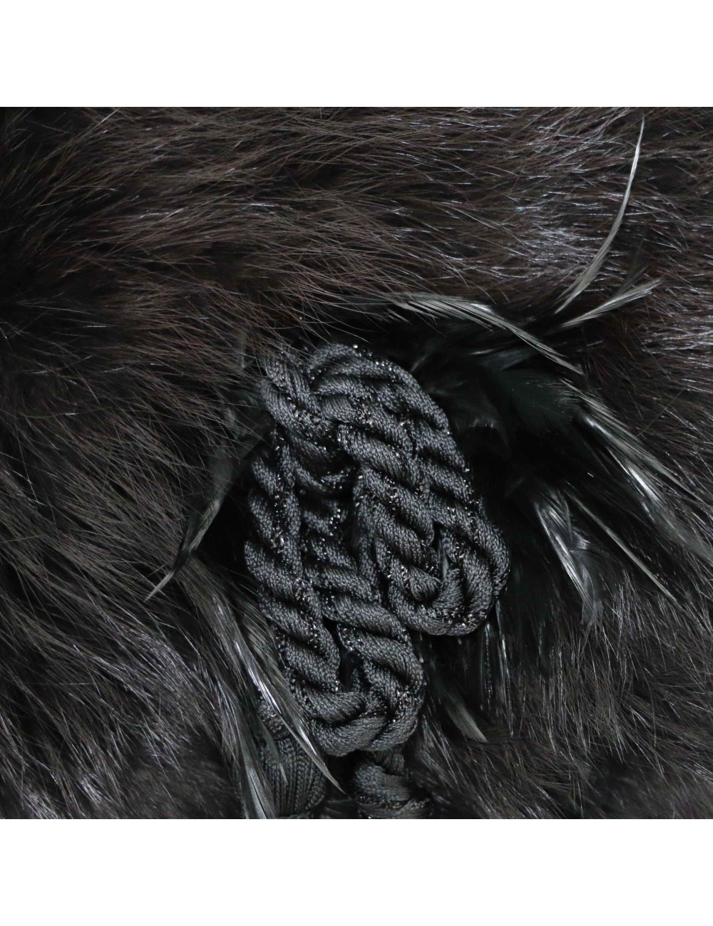 Manchon fourrure noir
