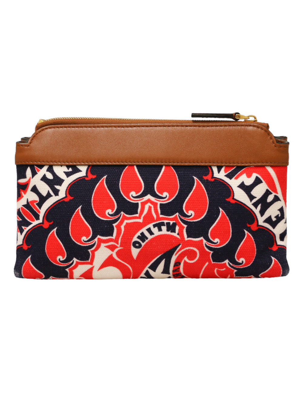 Pochette VALENTINO toile et cuir