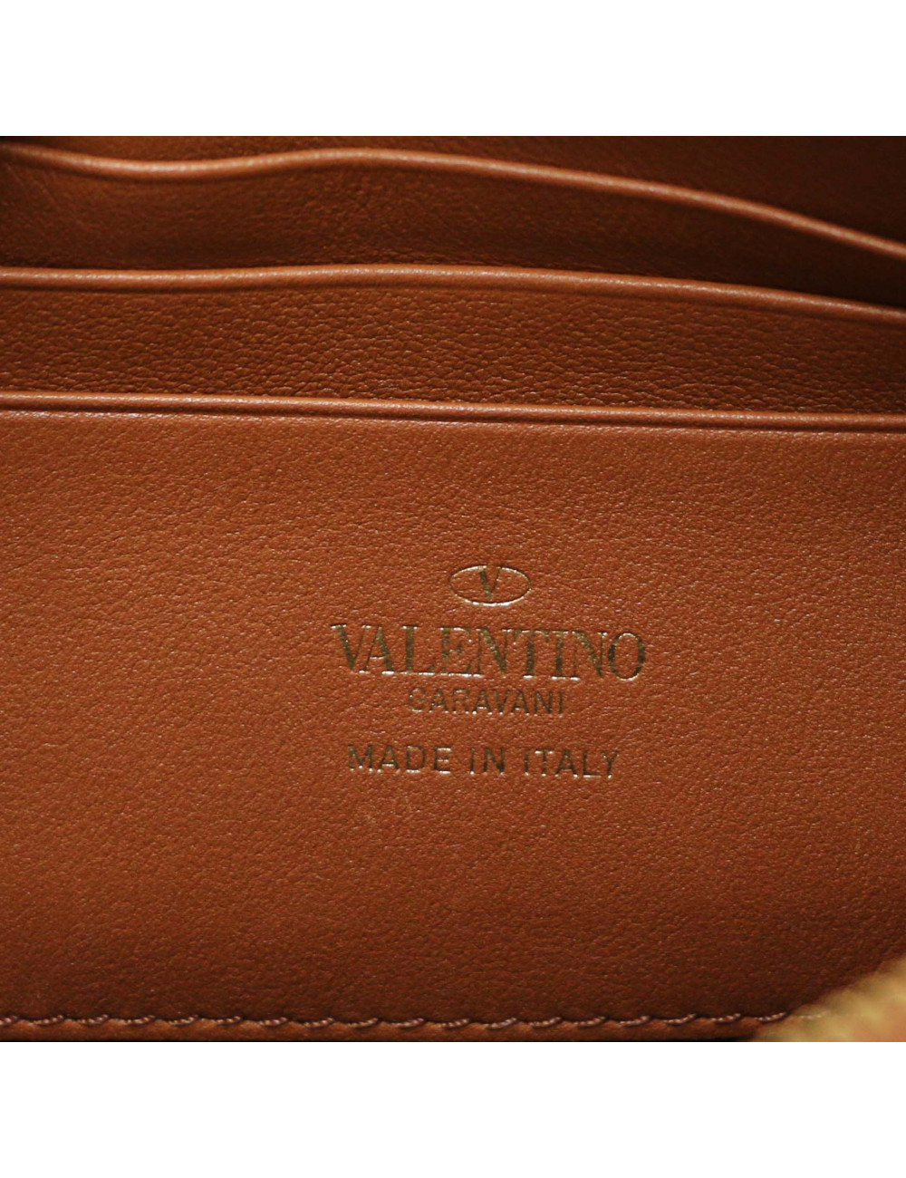 Pochette VALENTINO toile et cuir