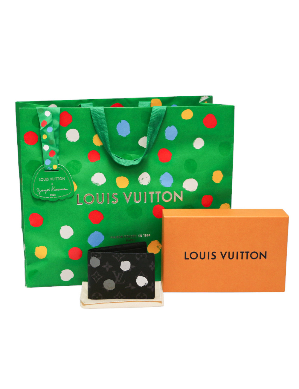Portefeuille LOUIS VUITTON pliant X YAYOI KUSAMA