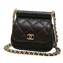 Black Chanel Micro Bag Caviar Leather