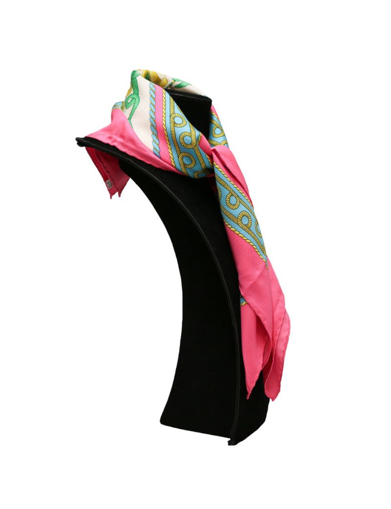 CELINE silk square scarf