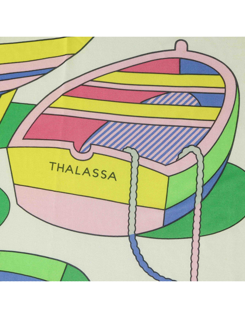 HERMES Thalassa silk jersey scarf