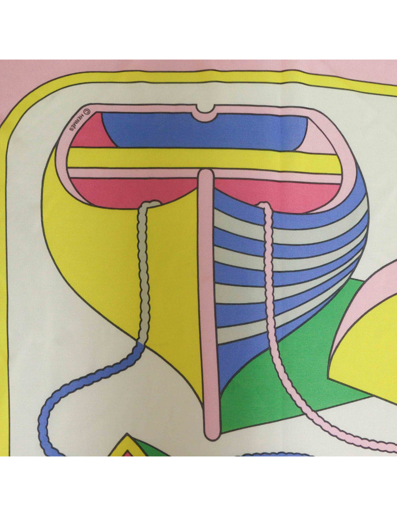 HERMES Thalassa silk jersey scarf