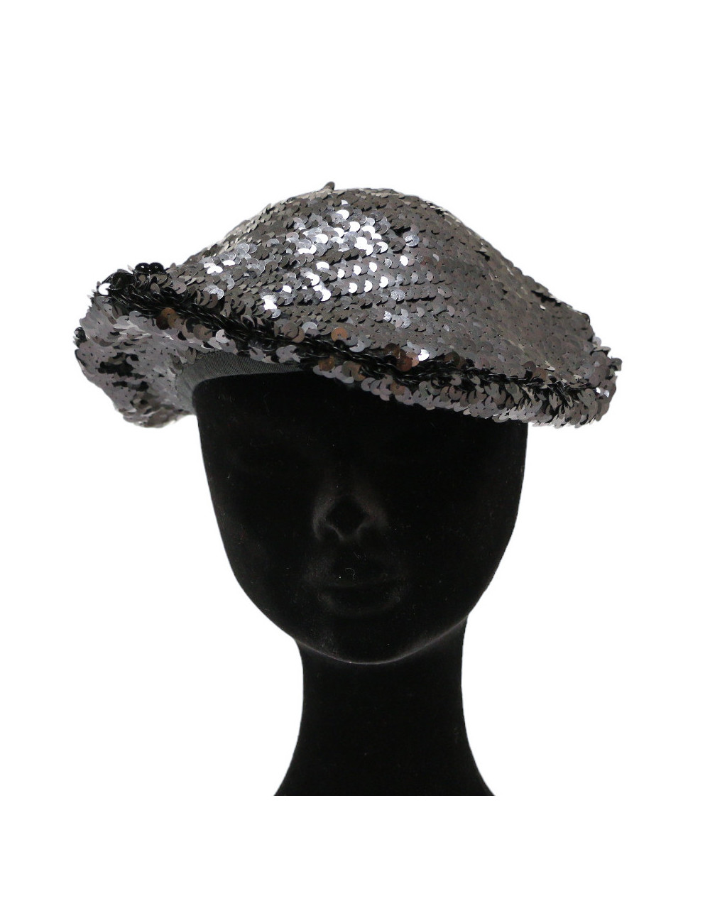 CHANEL sequins beret size medium