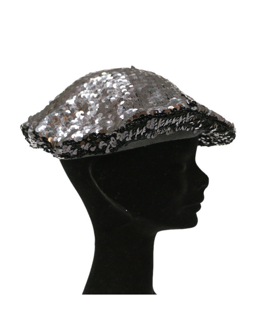 CHANEL sequins beret size medium