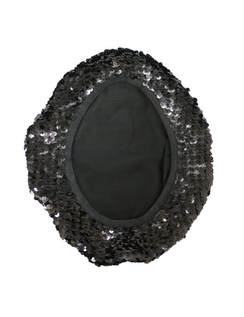 CHANEL sequins beret size medium