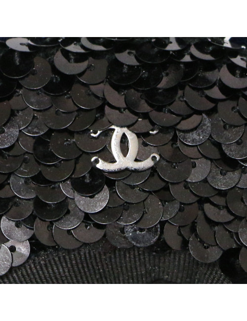 CHANEL sequins beret size medium
