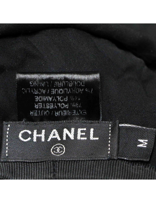 CHANEL sequins beret size medium