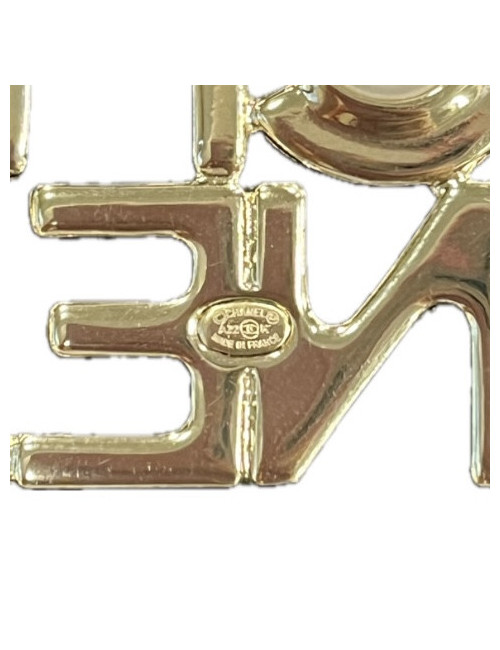 CHANEL golden et pearls Brooch