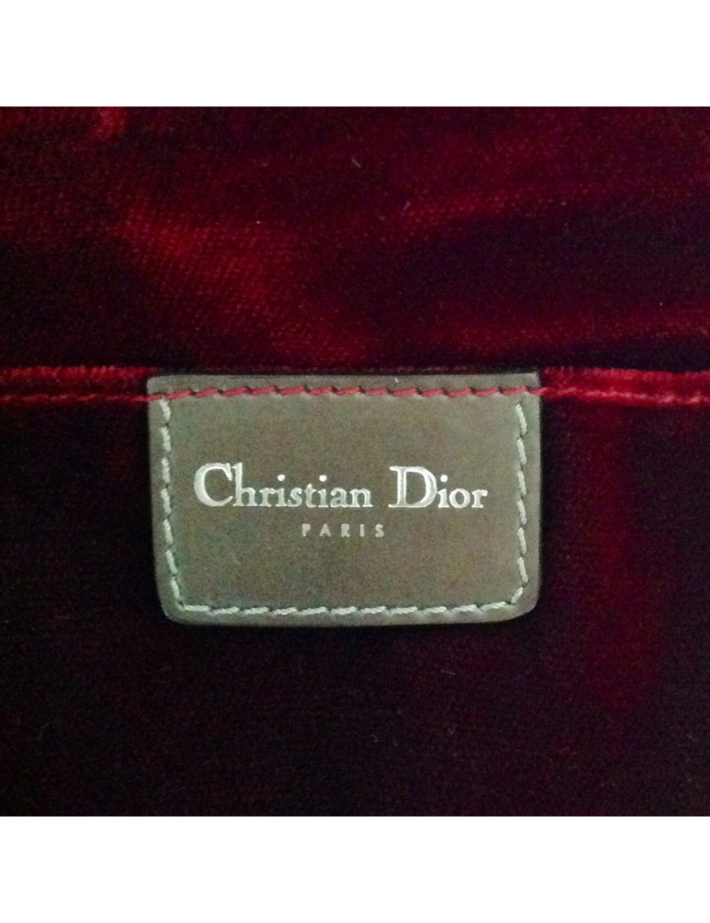 mini sac du soir DIOR rouge cardinal