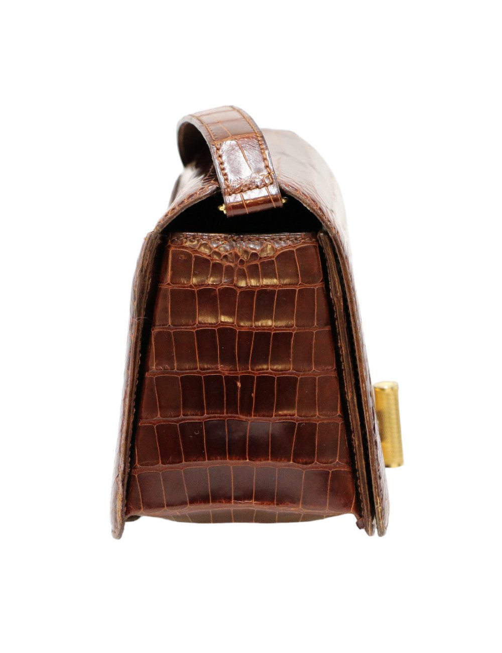 Mini sac CARTIER crocodile tabac