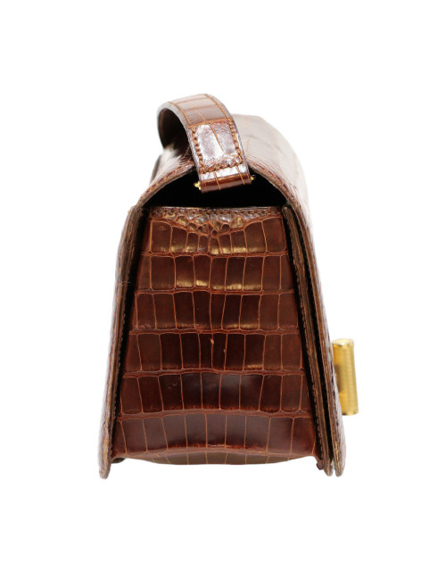 Mini sac CARTIER crocodile tabac