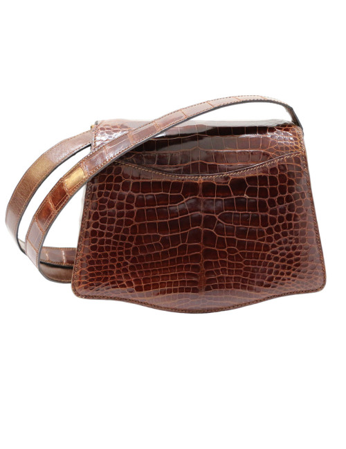 Mini sac CARTIER crocodile tabac
