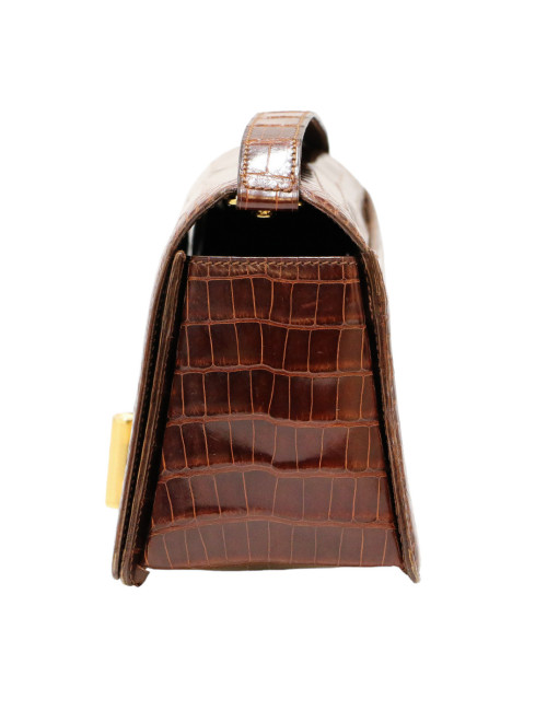 Mini sac CARTIER crocodile tabac