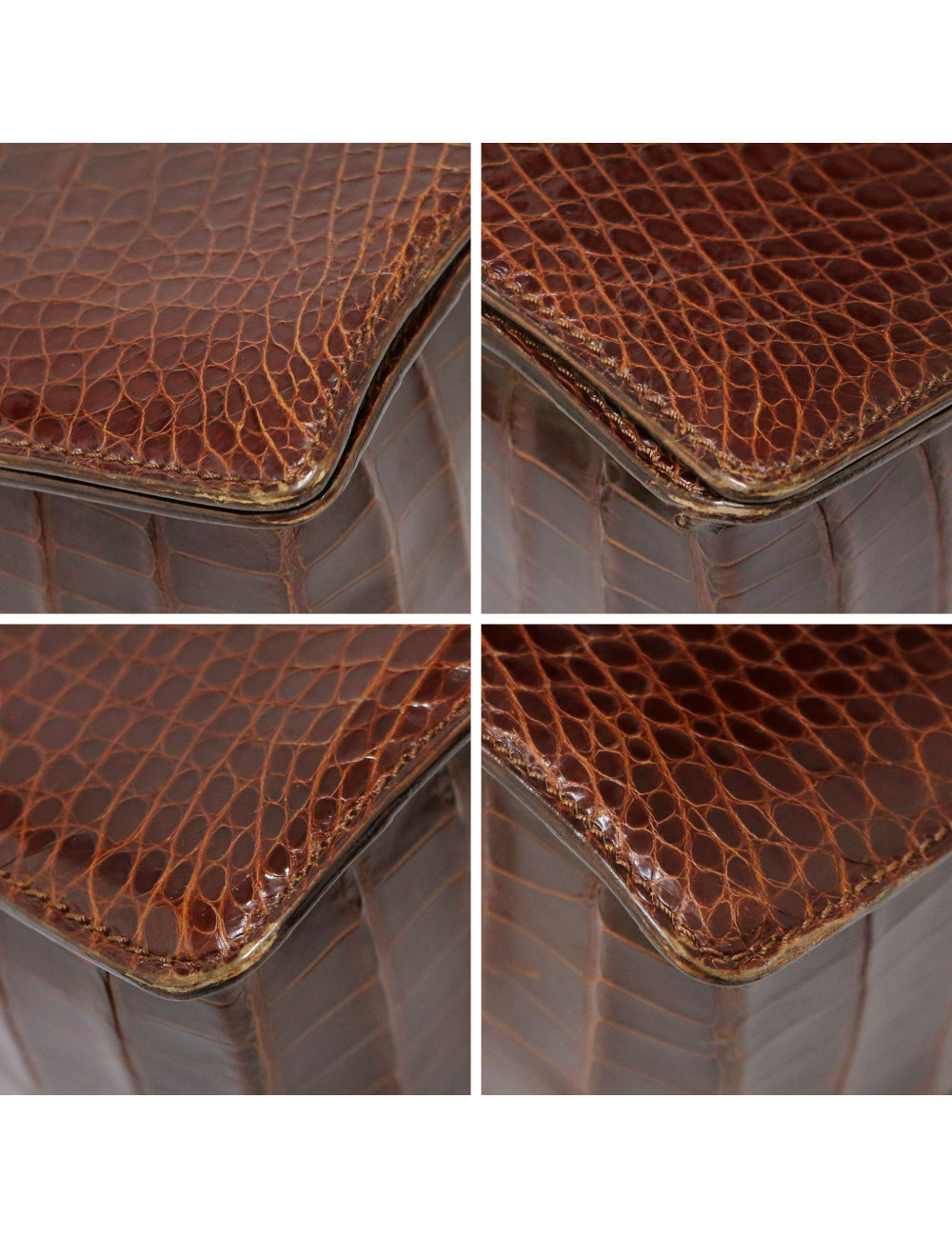 Mini sac CARTIER crocodile tabac