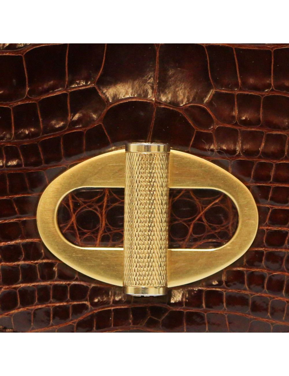 Mini sac CARTIER crocodile tabac