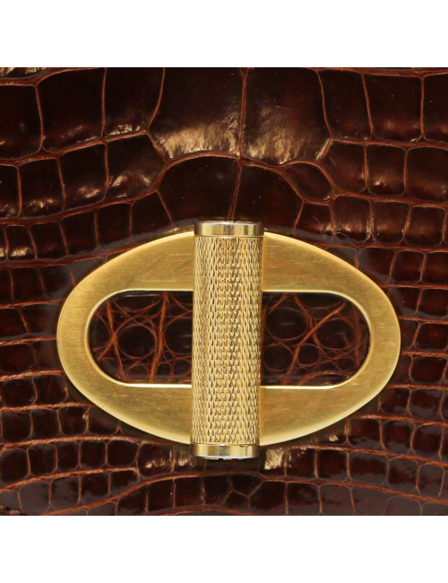 Mini sac CARTIER crocodile tabac