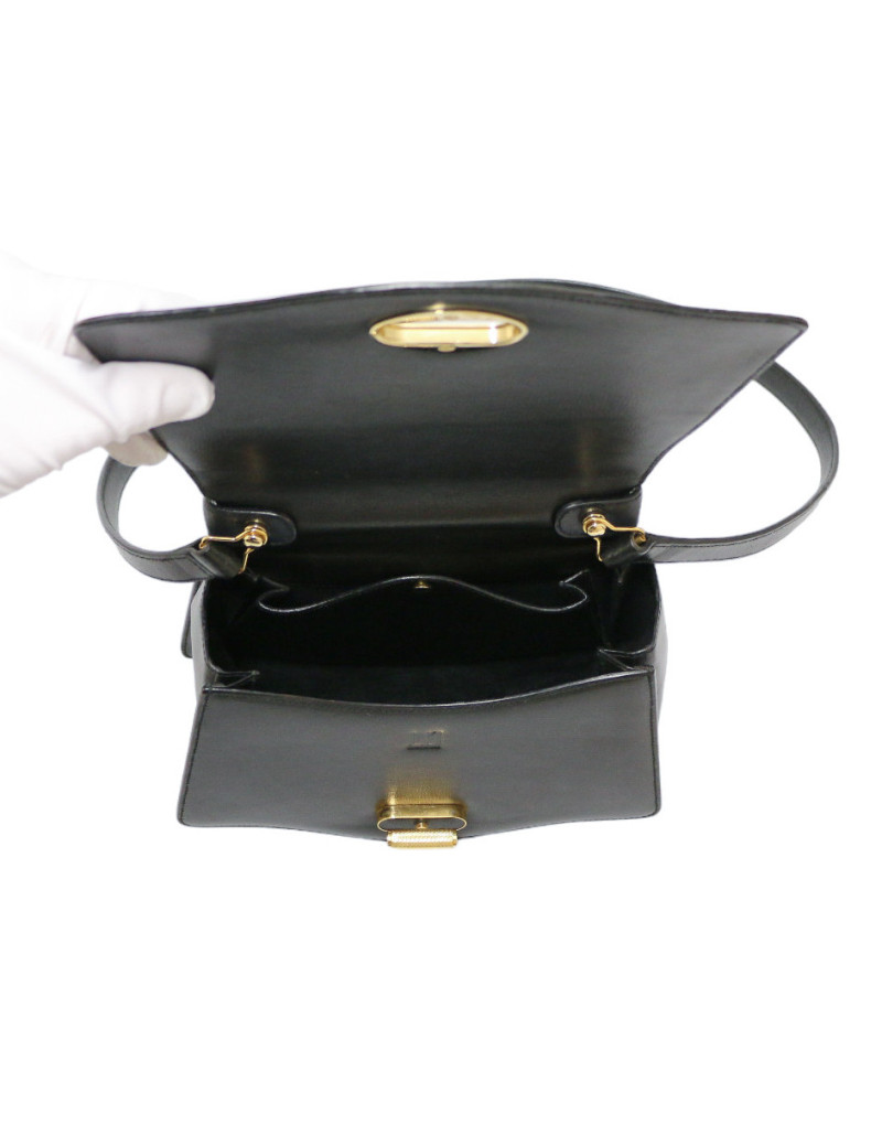 Vintage CARTIER black leather Bag