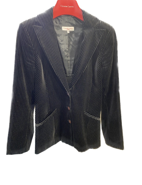 Veste T38 CHRISTIAN LACROIX velours noir