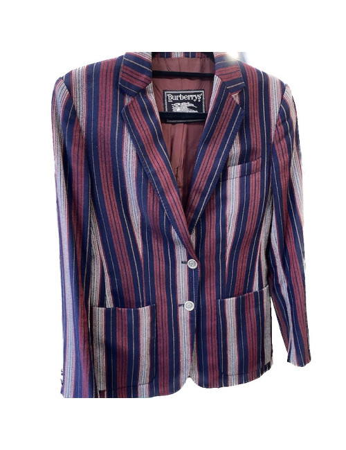 Veste T 38 BURBERRYS rayée 